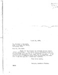 Charles Chesnutt Correspondence- Letter from Houghton Mifflin March 1922