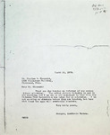 7-4 Letter From Houghton, Mifflin to Charles W. Chesnutt March 1922