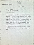 7-10 Chesnutt To Bishop Walls April 21, 1927