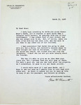 8-1 Letter to Anne Chesnutt March 1926 by Charles W. Chesnutt
