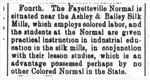 Ashley & Bailey Silk Mills & State Colored Normal School- 1903 by Fayetteville State University