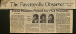 Three Women Picked for FSU Positions 1986 by Fayetteville State University