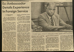 Ex-Ambassador Details Experience in Foreign Service 1987 by Fayetteville State University