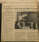 Fayetteville State Expands MBA Program 1986 by Fayetteville State University