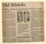 Hackley Named to Presidential Advisory Board 1993 by Fayetteville State University