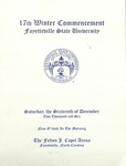 Fayetteville State University 17th Winter Commencement 2006