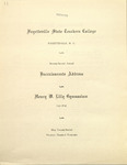 Fayetteville State Teacher's College 72nd Annual Baccalaureate Address 1949