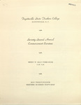 Fayetteville State Teacher's College 72nd Spring Commencement 1949