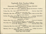 Fayetteville State Teachers College 67th Annual Commencement Schedule, 1943-1944