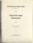 Fayetteville State Teachers College 76th Spring Commencement June 2 1953