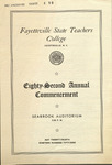 Fayetteville State Teachers College 82nd Spring Commencement May 24 1959 by Fayetteville State University