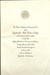 Fayetteville State Teachers College 85th Spring Commencement Invitation June 3 1962 by Fayetteville State University