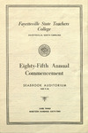 Fayetteville State Teachers College 85th Spring Commencement Program June 3 1962 by Fayetteville State University