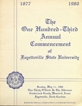 Fayetteville State University Spring Commencement May 11 1980