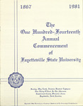 Fayetteville State University Spring Commencement May 10 1981