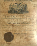 EE Smith Military Certificate for 1st Lieutenant 1898
